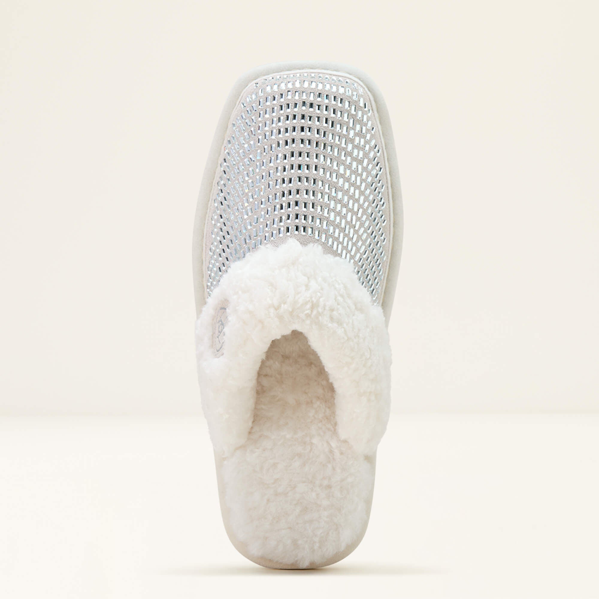 Jackie Square Toe Stack Slipper Women - WHITE