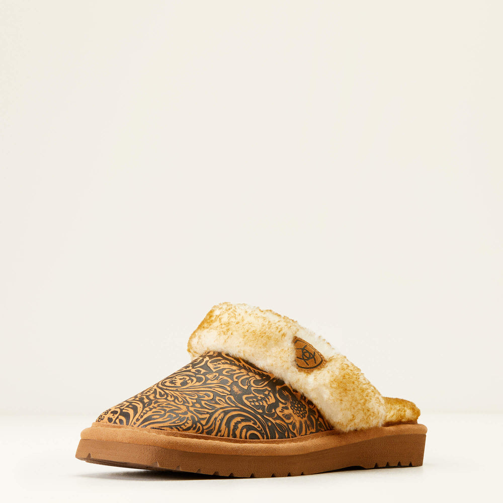 Jackie Square Toe Slipper Women - BROWN