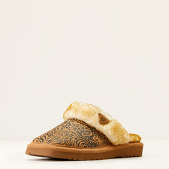 Jackie Square Toe Slipper Women - BROWN