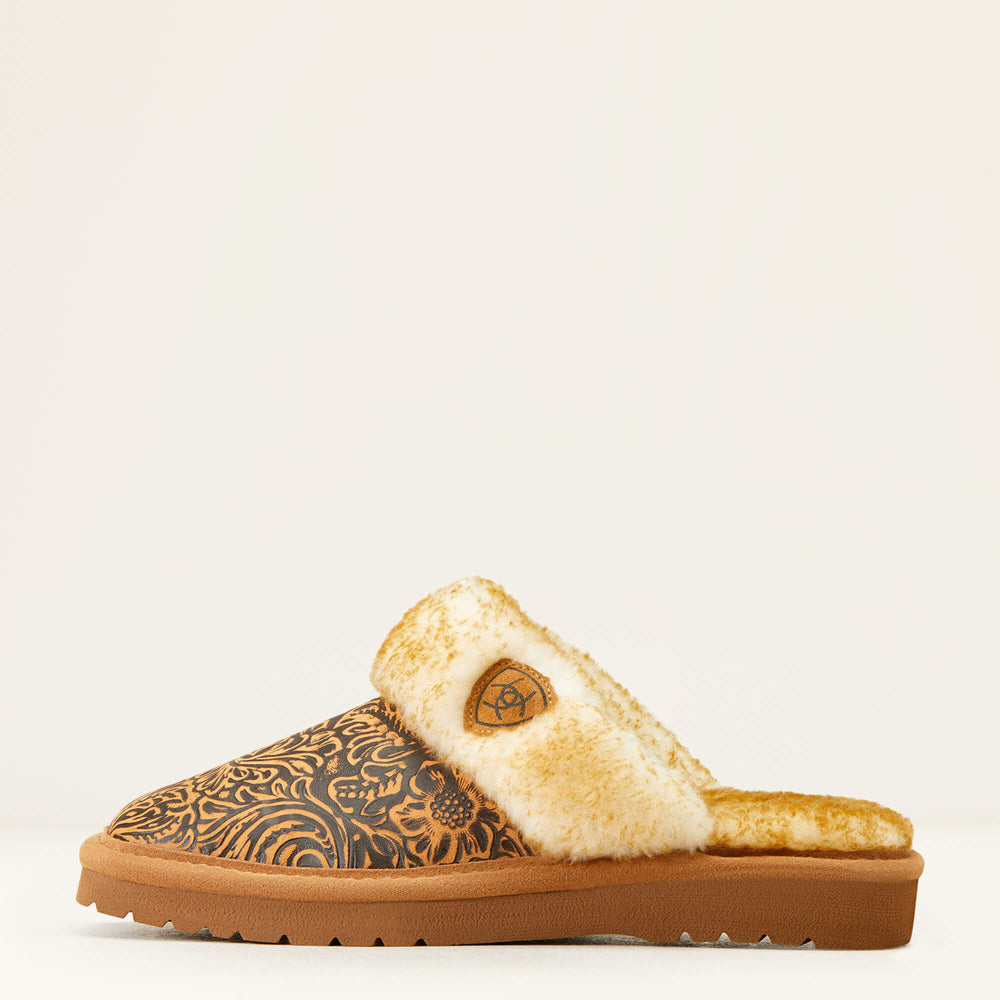 Jackie Square Toe Slipper Women - BROWN