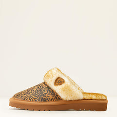 Jackie Square Toe Slipper Women - BROWN