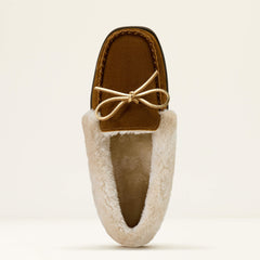 Moccasin Slipper Women - BROWN