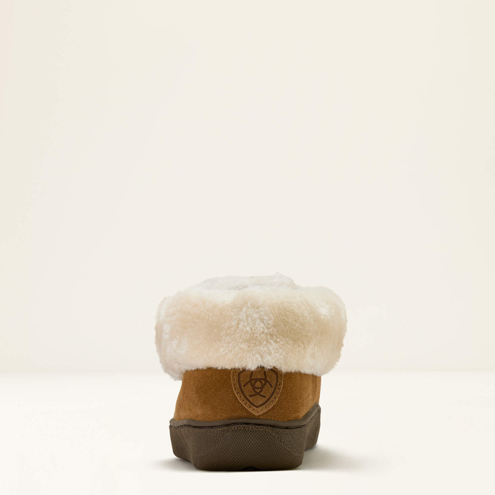 Moccasin Bootie Slipper Women - BROWN