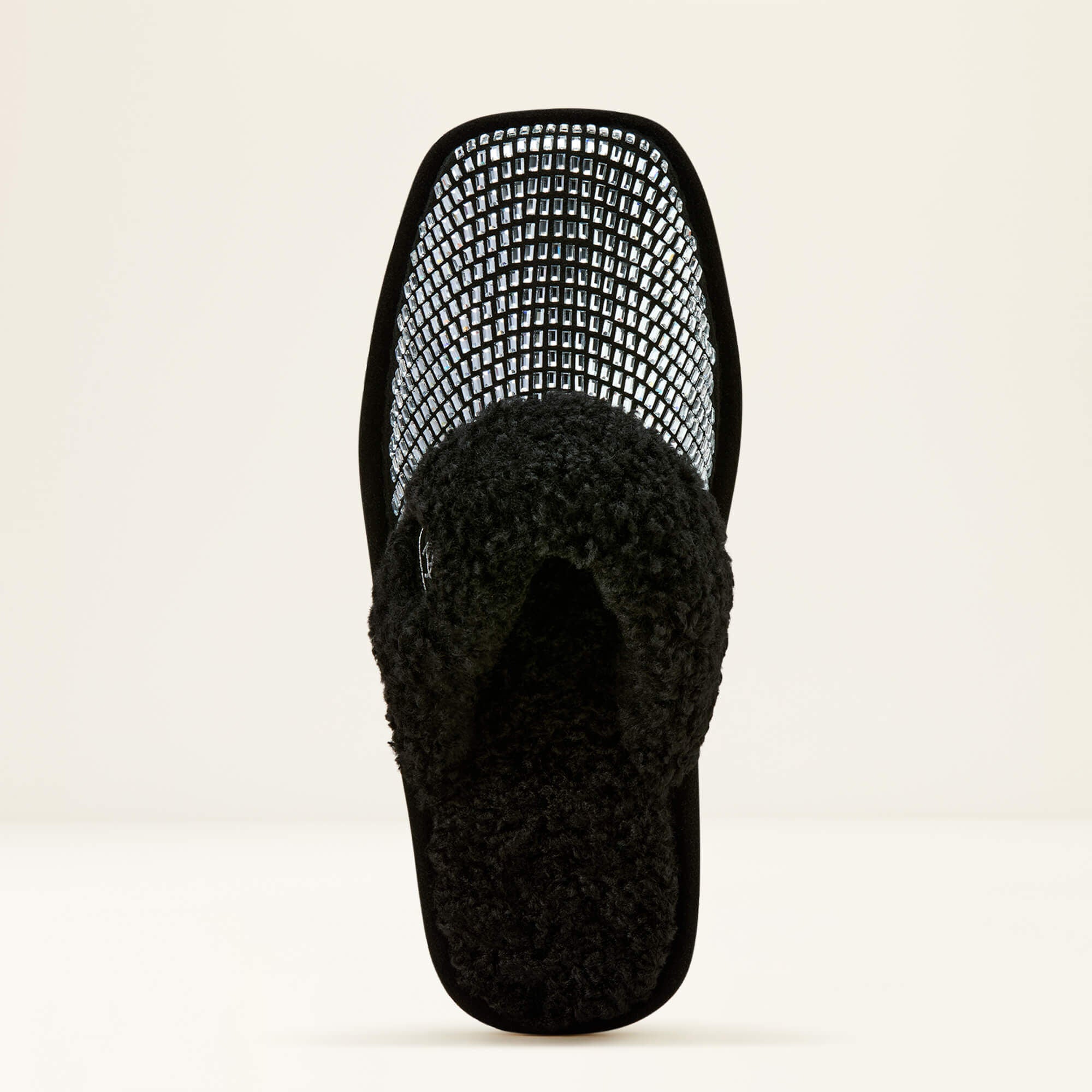 Jackie Square Toe Stack Slipper Women - BLACK