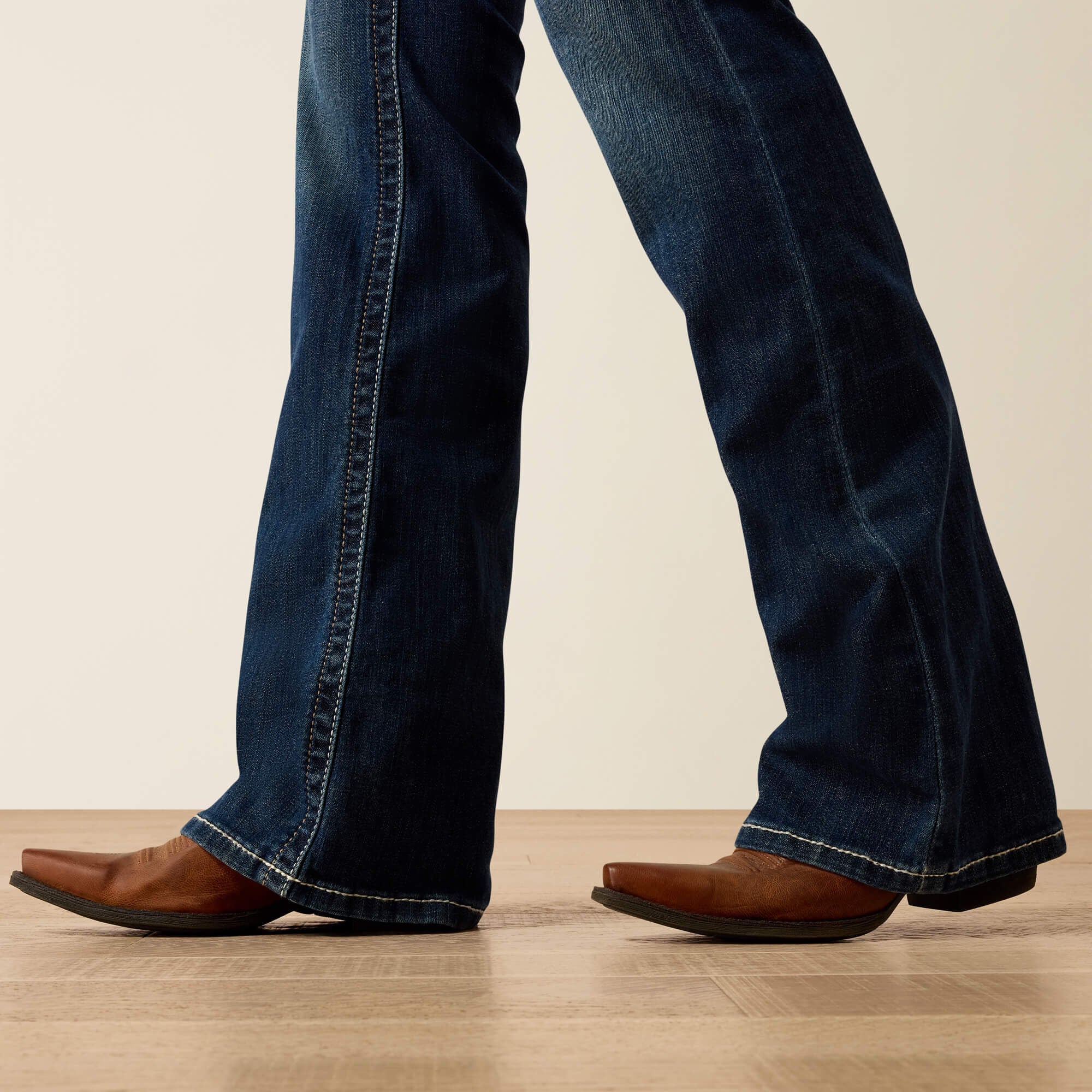 R.E.A.L. Mid Rise Stretch Entwined Festival Boot Cut Jean Women - FESTIVAL BLUE