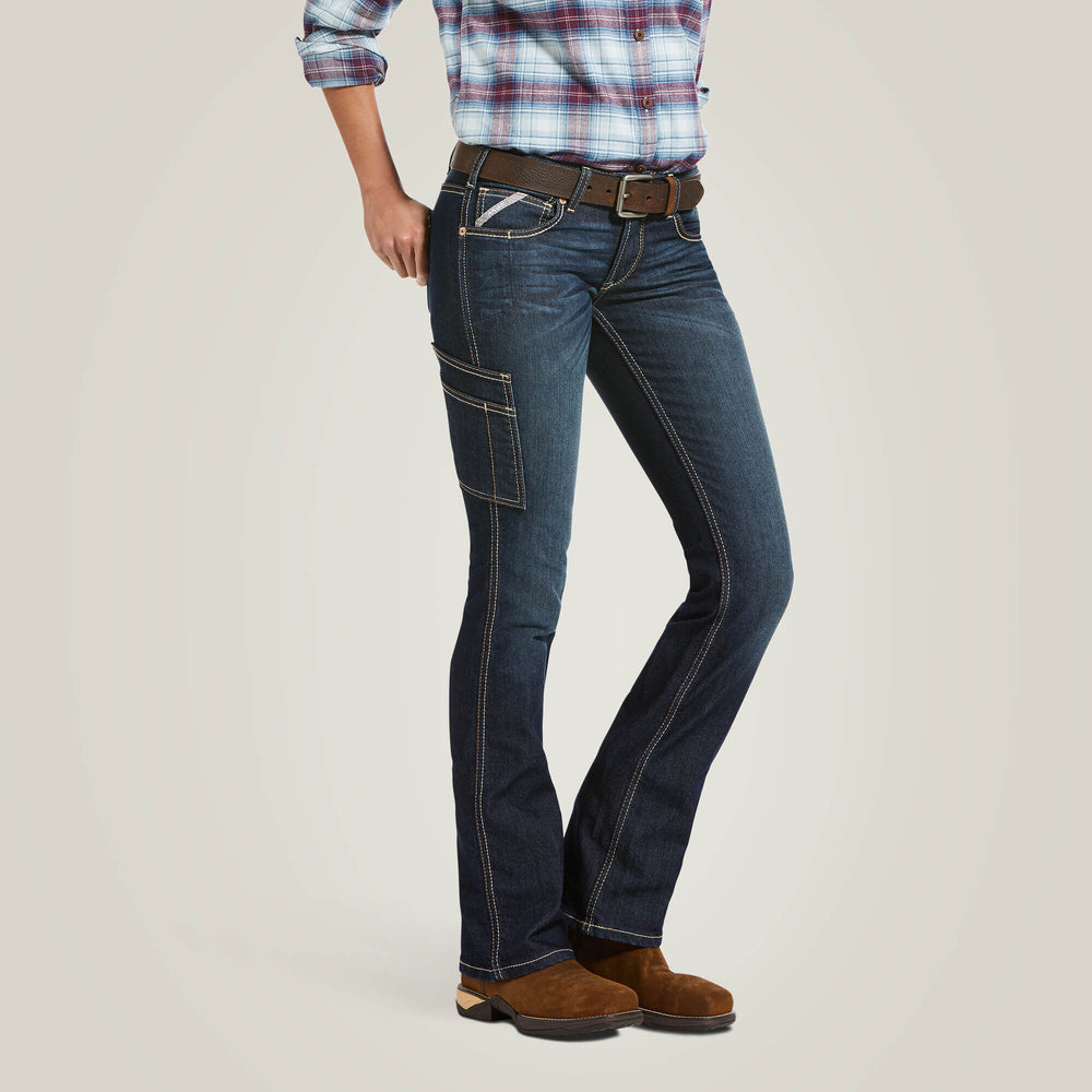 Rebar Mid Rise DuraStretch Riveter Boot Cut Jean Women - HALLOW