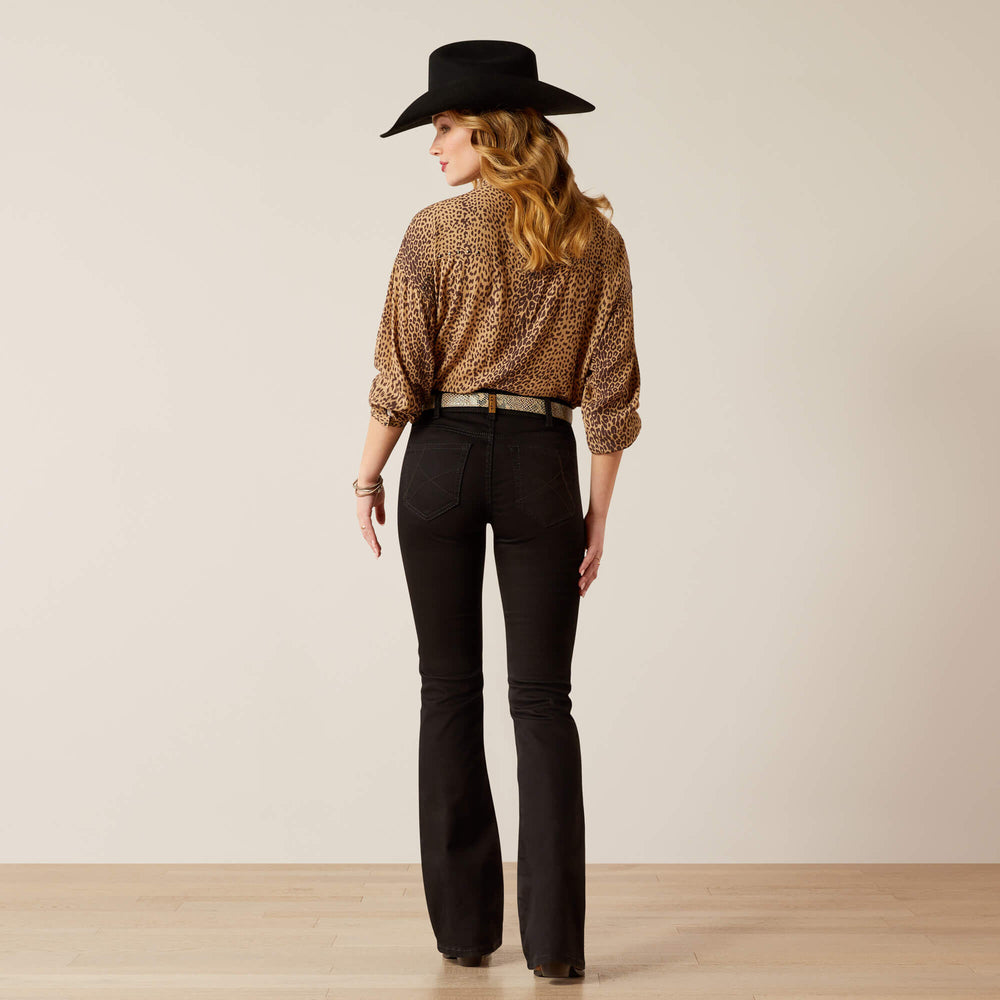 Perfect Rise Ella Boot Cut Jeans Women - BLACK