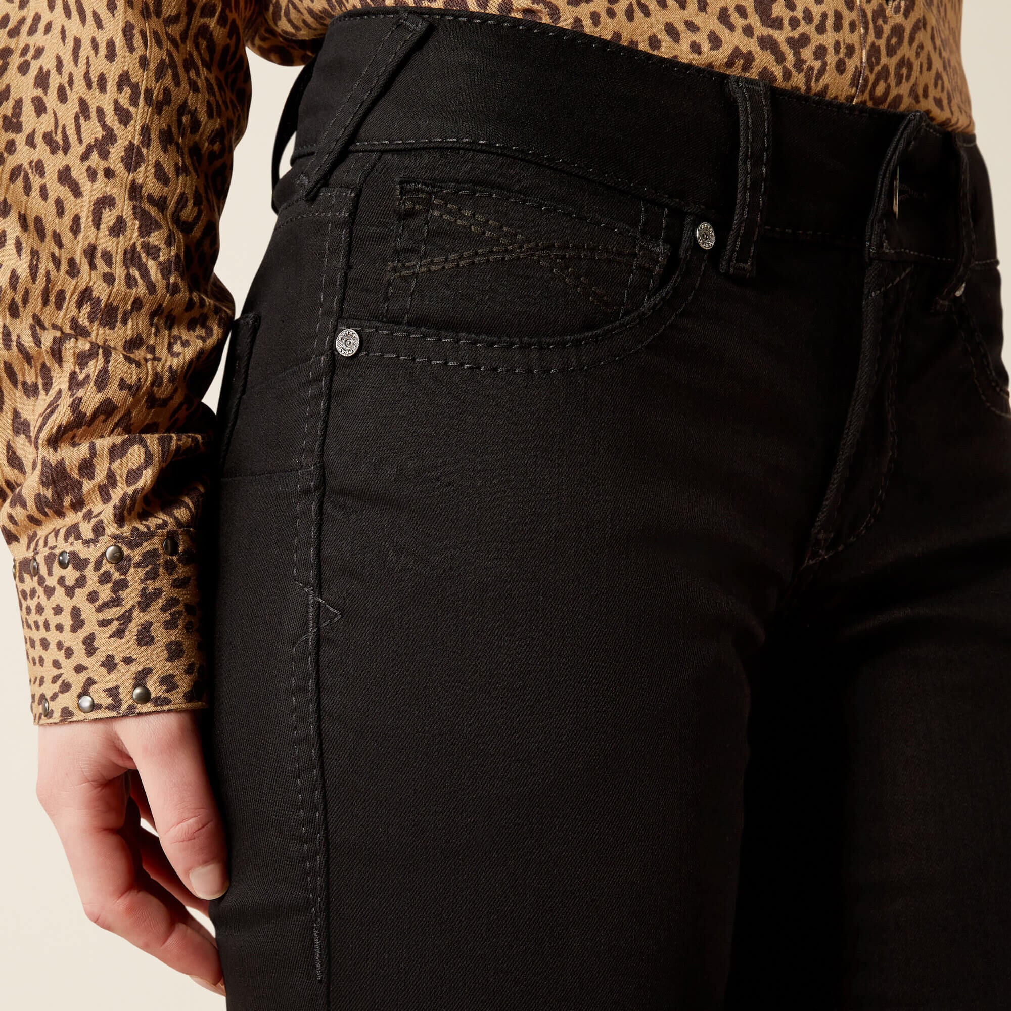 Perfect Rise Ella Boot Cut Jeans Women - BLACK