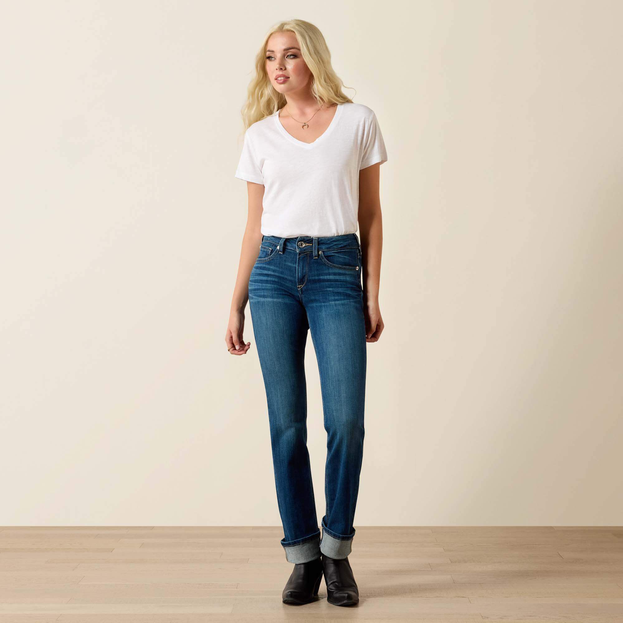 R.E.A.L. Perfect Rise Abby Straight Jean Women - MACKENZIE