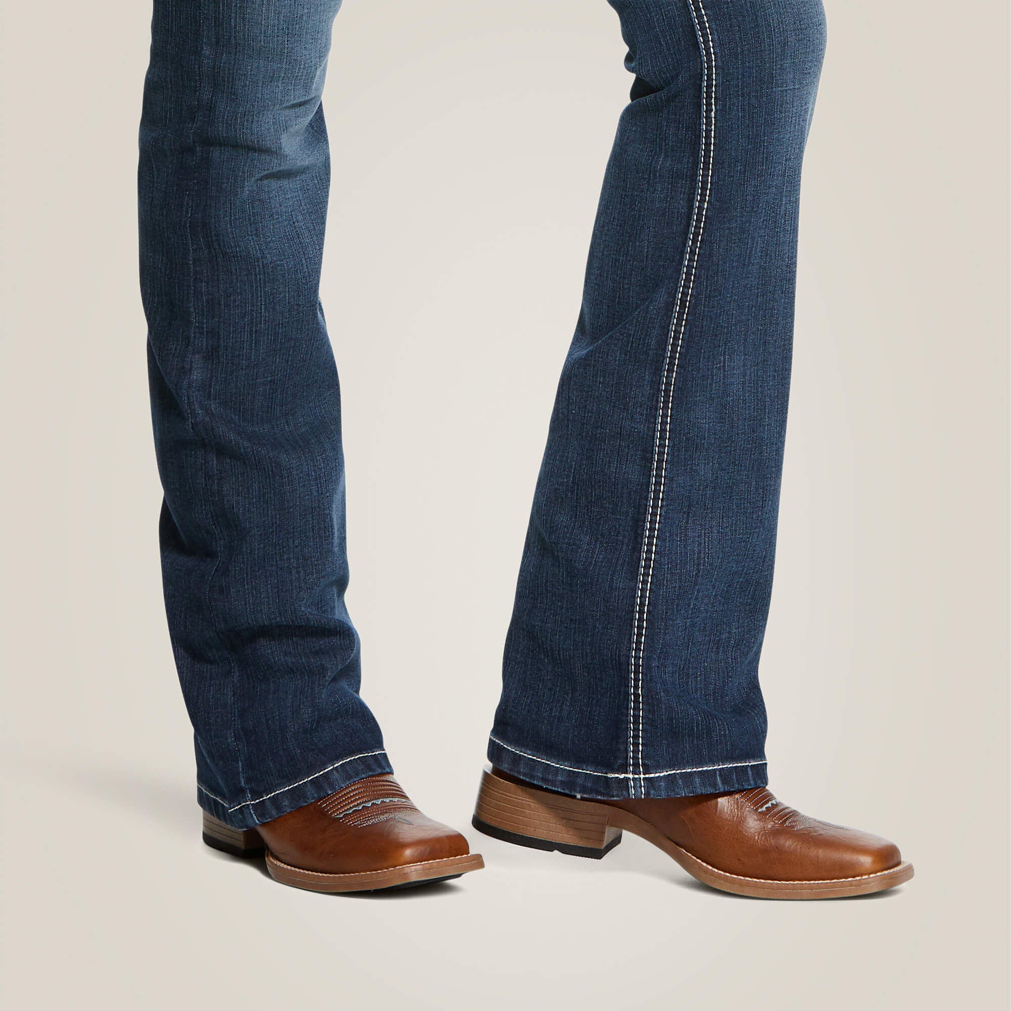 R.E.A.L. Mid Rise Arrow Fit Stretch Shayla Boot Cut Jean Women - GEMSTONE
