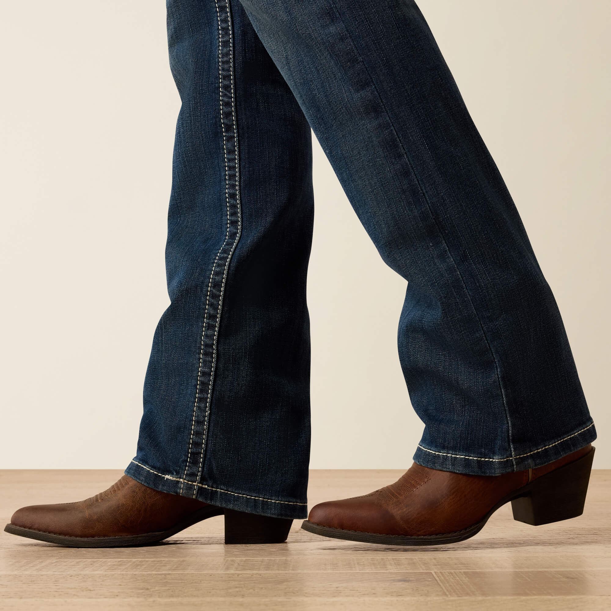 R.E.A.L. Mid Rise Stretch Ivy Stackable Straight Leg Jean Women - DRESDEN