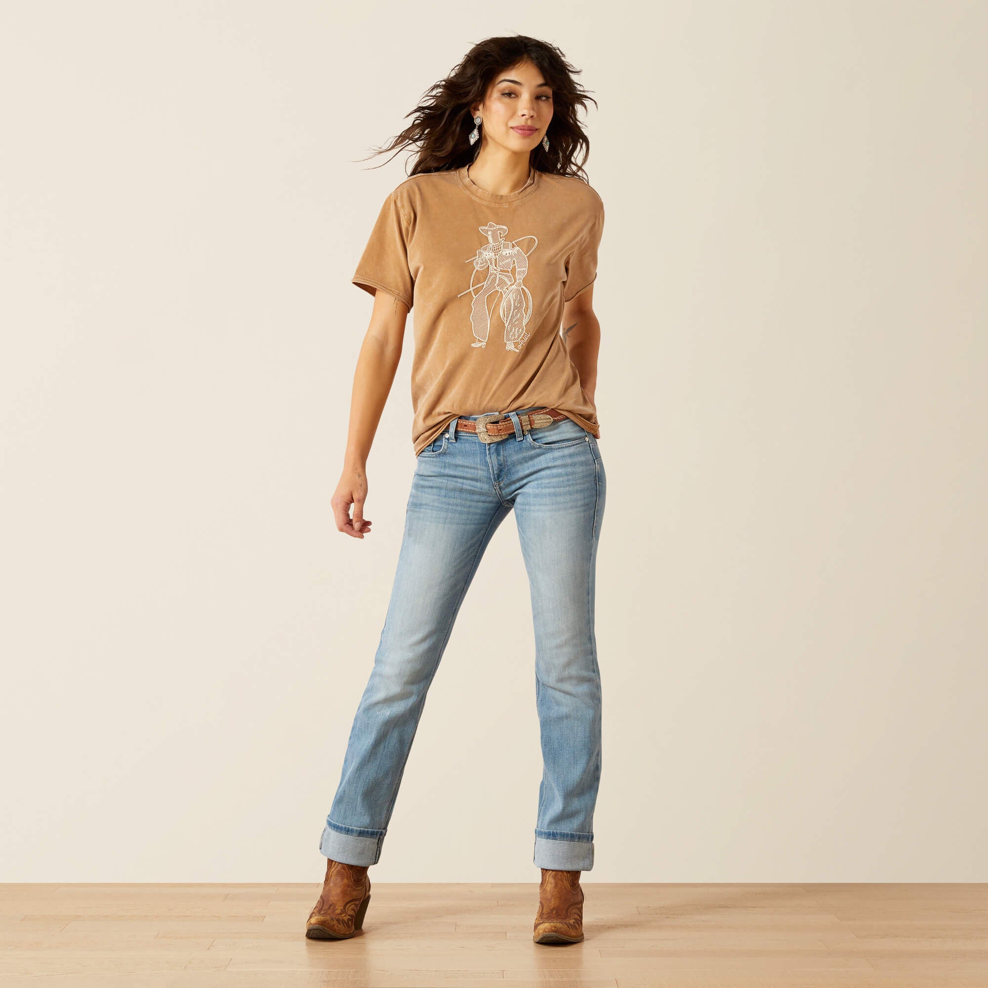 Mid Rise Alessia Straight Leg Jean Women - OKLAHOMA
