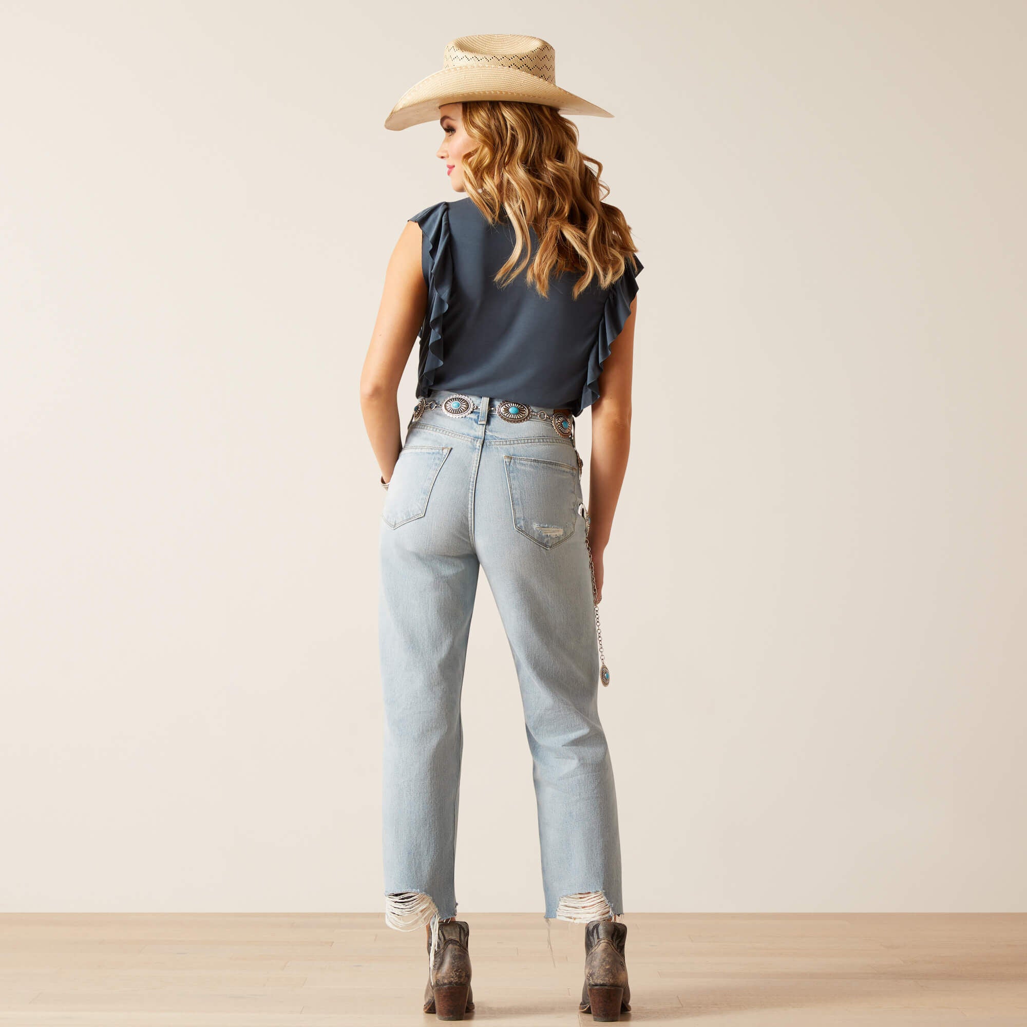 Ultra High Rise Tomboy Straight Jean Women - MYKONOS