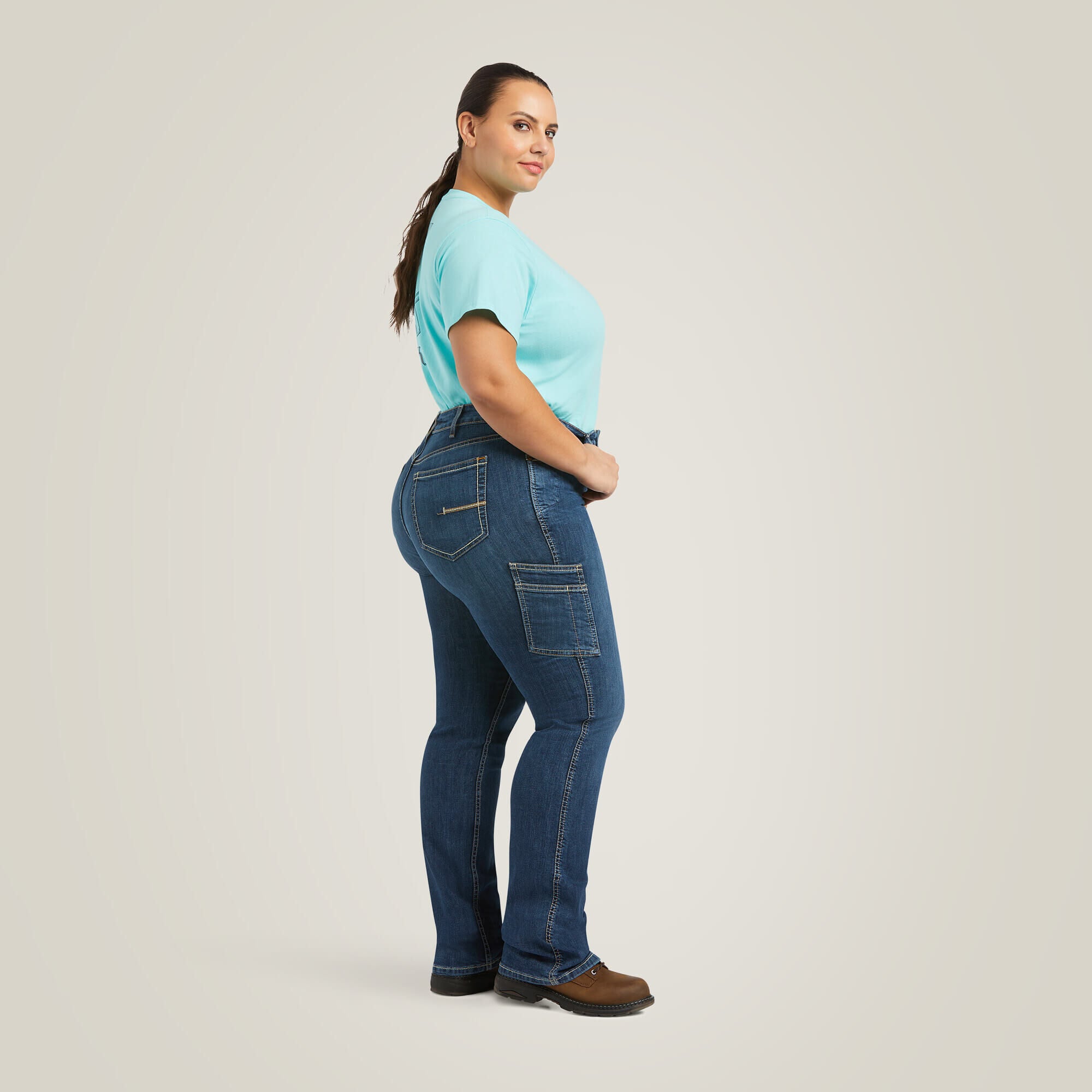 Rebar Work Flex Perfect Rise Riveter Boot Cut Jean Women - PILAR