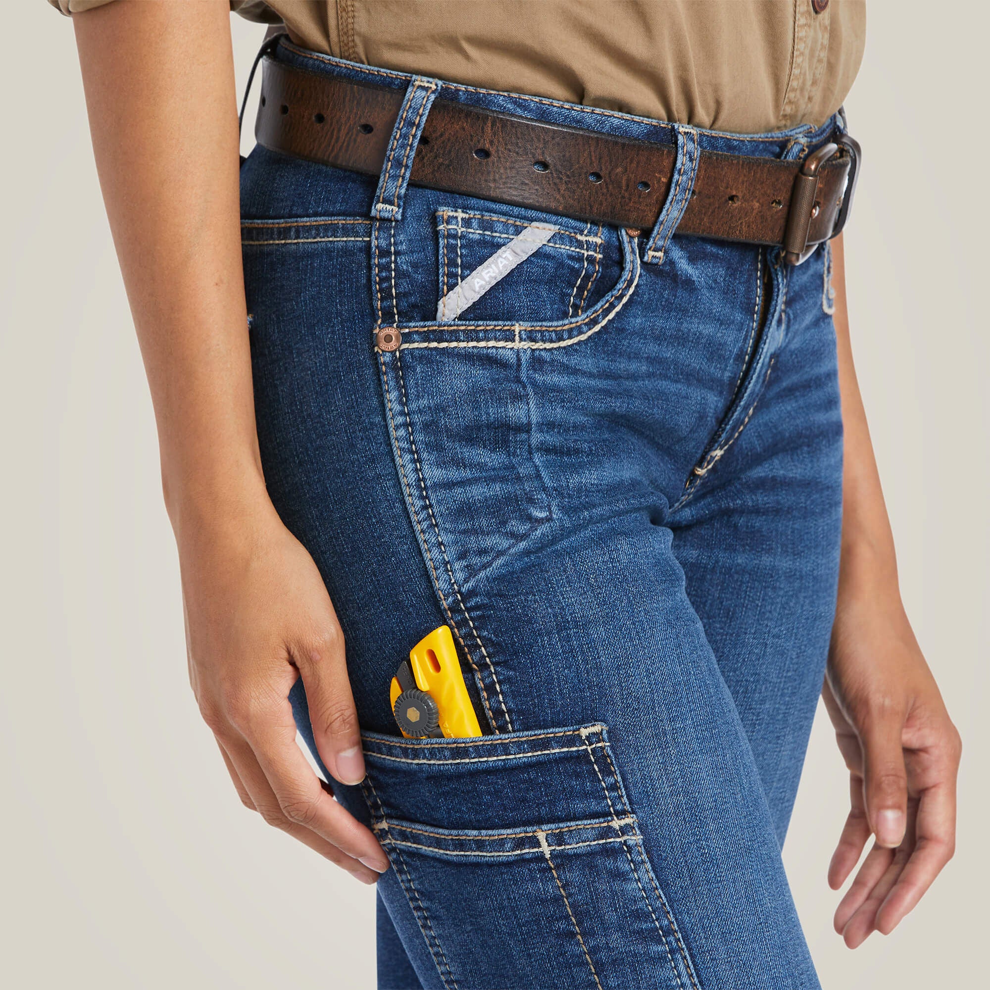 Rebar Work Flex Perfect Rise Riveter Boot Cut Jean Women - PILAR