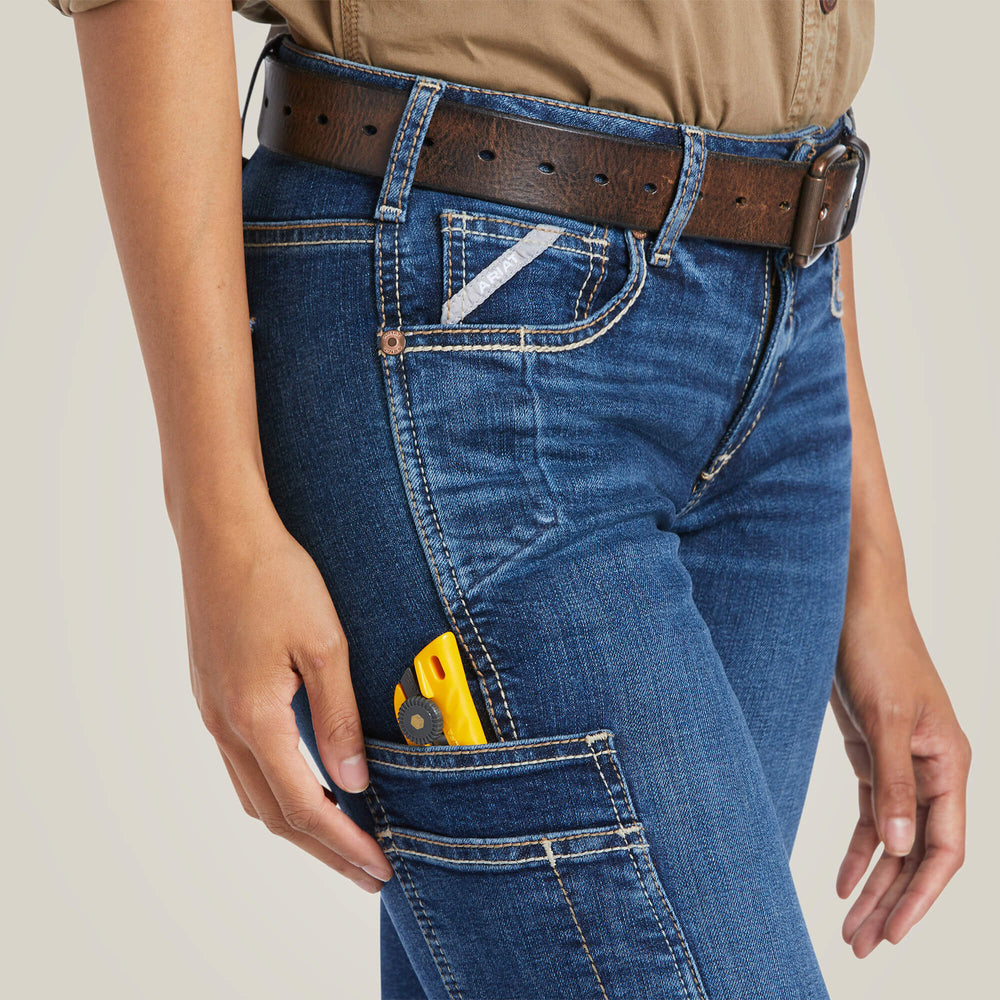 Rebar Work Flex Perfect Rise Riveter Boot Cut Jean Women - PILAR