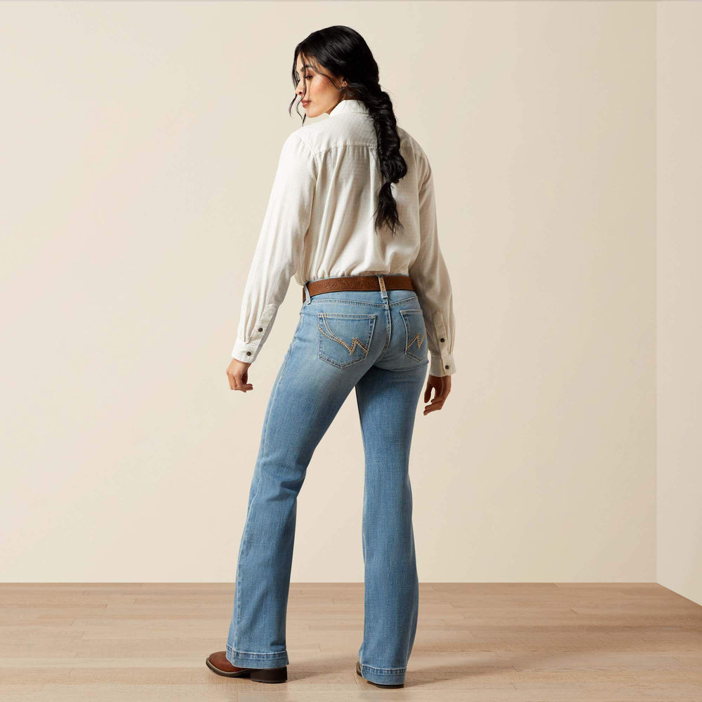 Mid Rise Giovana Leg Slim Trouser Jeans Women - PETALUMA