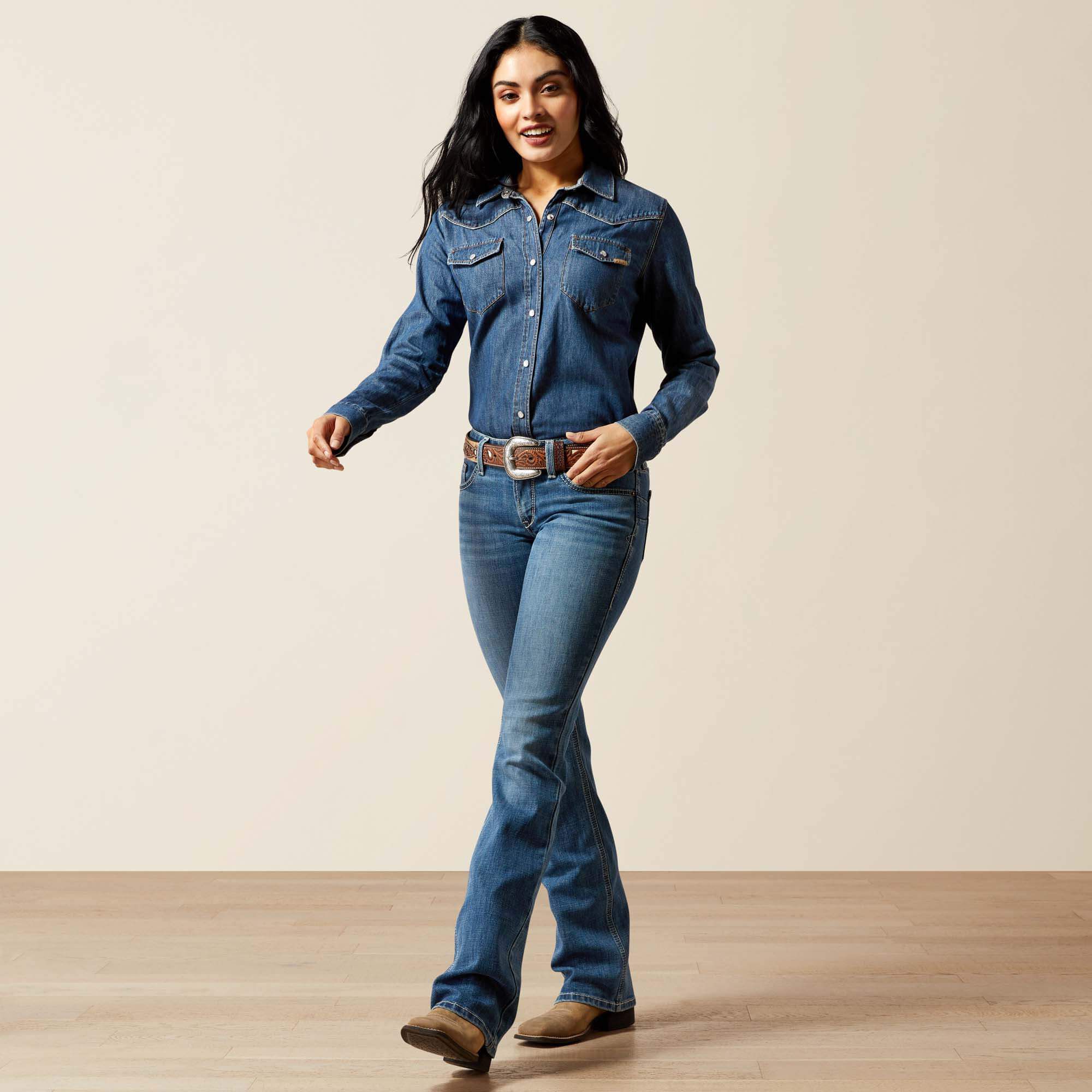 Mid Rise Aisha Boot Cut Jean Women - ITHICA