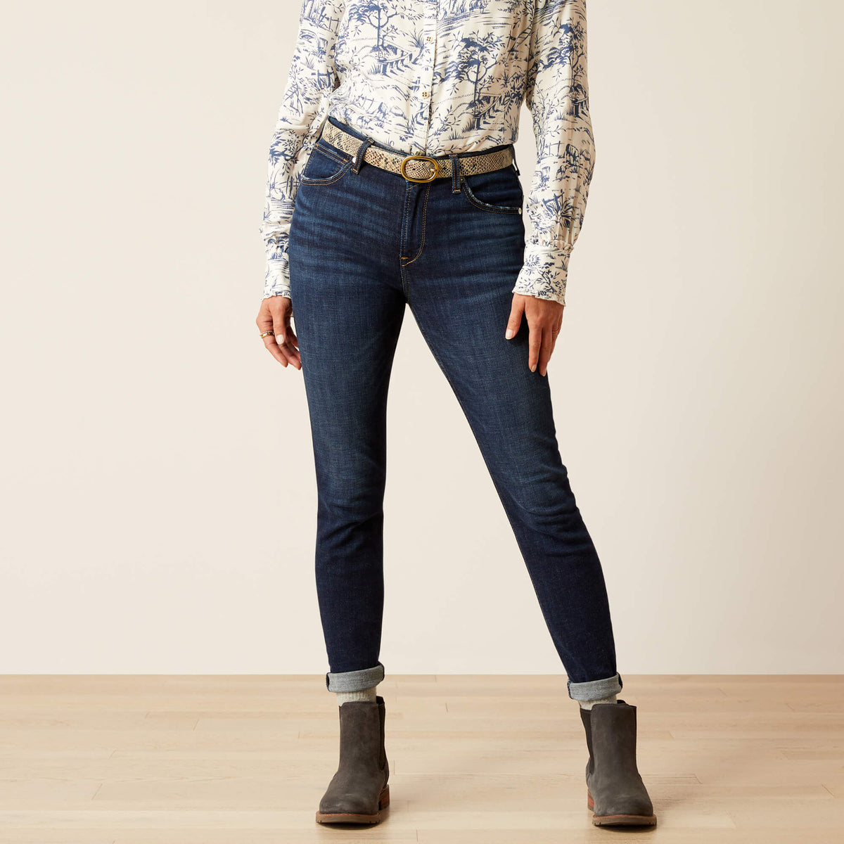 High Rise Bridle Skinny Jeans Women - PUERTO RICO