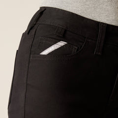 Rebar Perfect Rise Made Tough Straight Pant Women - BLACK