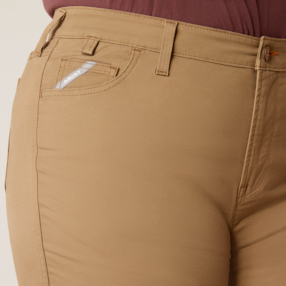 Rebar Perfect Rise Made Tough Straight Pant Women - FIELD KHAKI