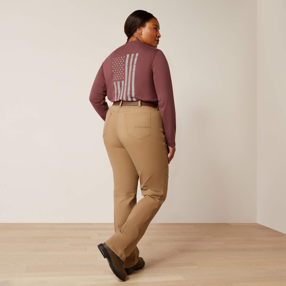 Rebar Perfect Rise Made Tough Straight Pant Women - FIELD KHAKI