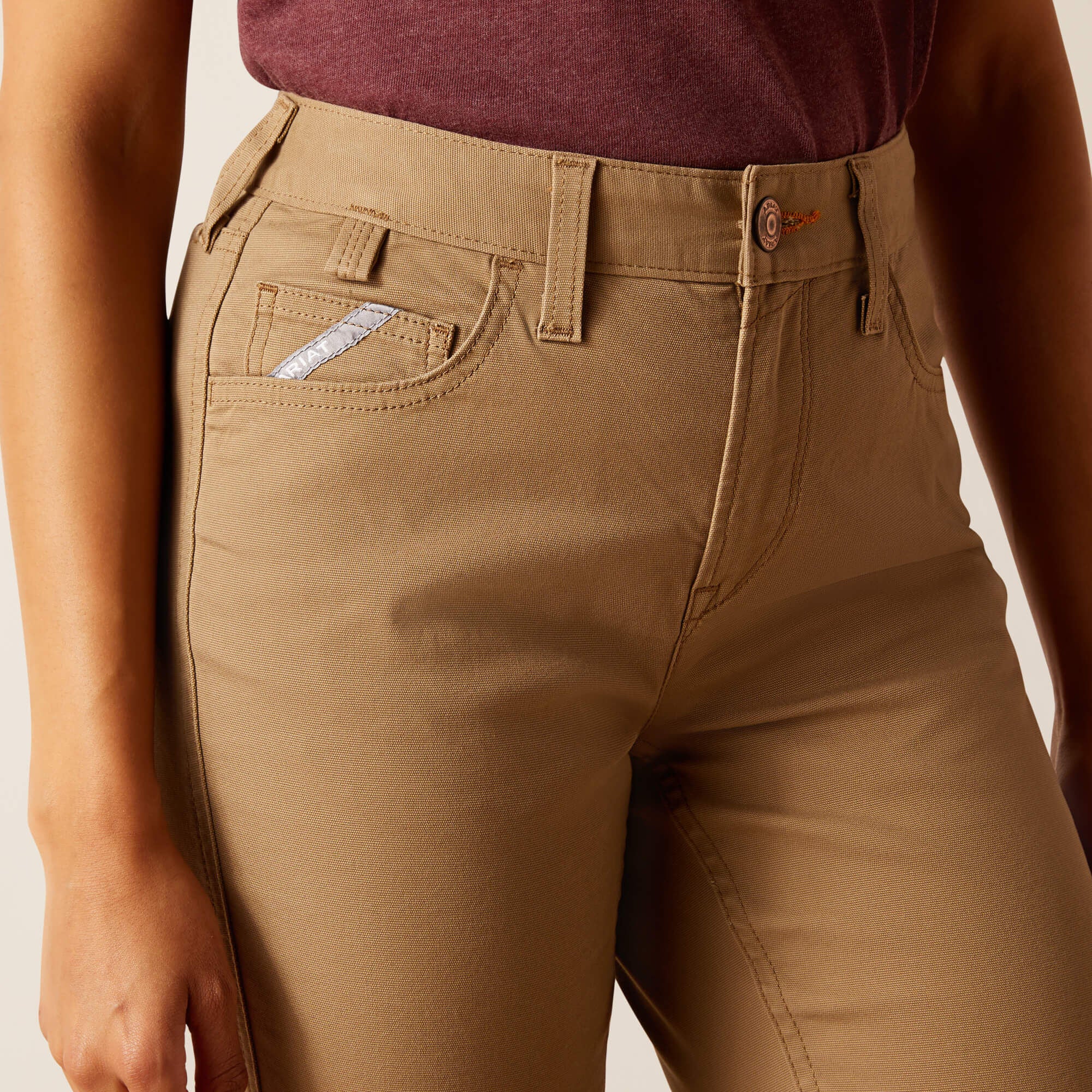 Rebar Perfect Rise Made Tough Straight Pant Women - FIELD KHAKI