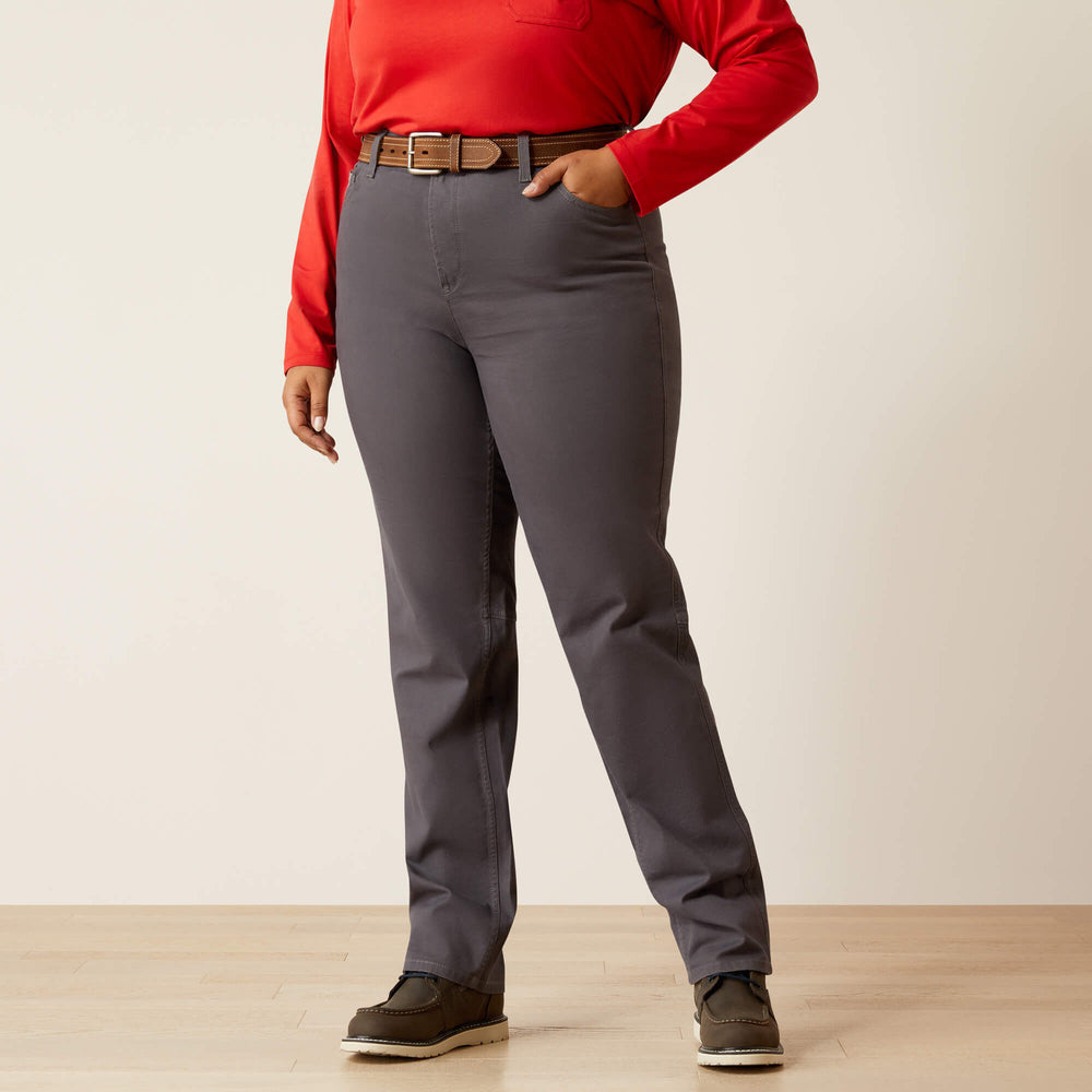 Rebar Perfect Rise Made Tough Straight Pant Women - REBAR GREY