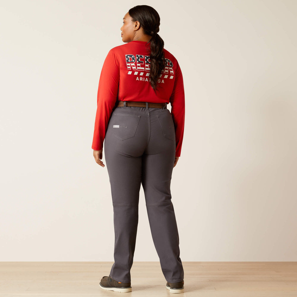 Rebar Perfect Rise Made Tough Straight Pant Women - REBAR GREY
