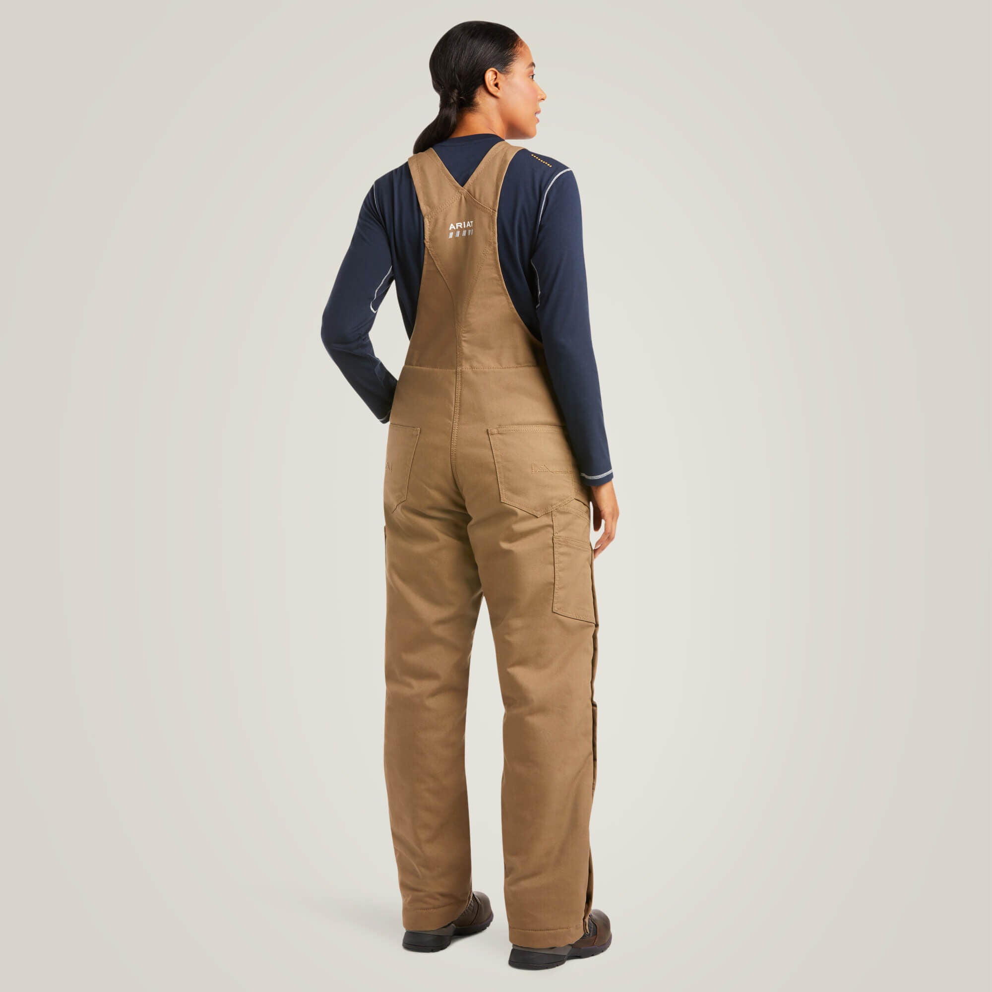 Rebar DuraCanvas Stretch Insulated Bib Women - FIELD KHAKI