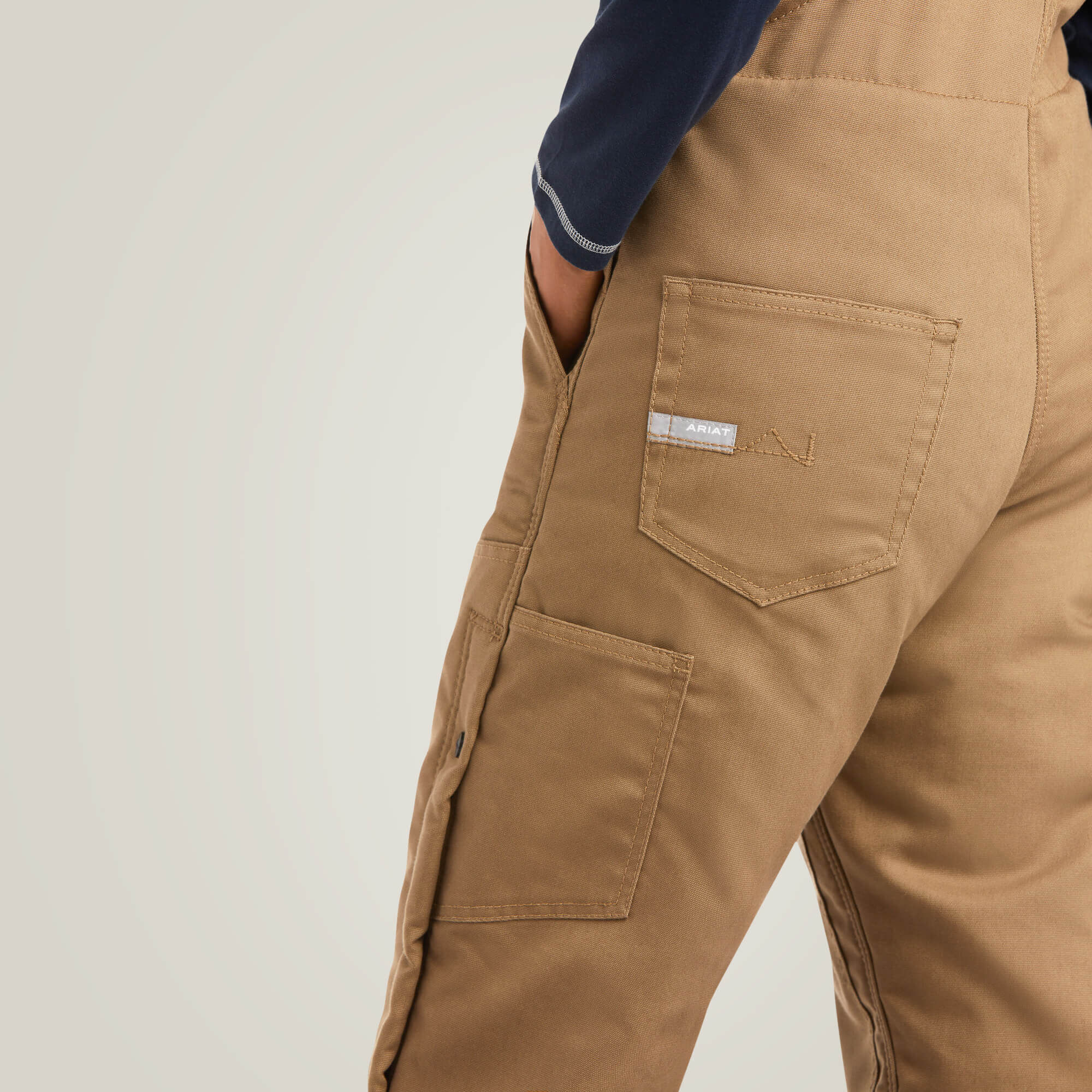Rebar DuraCanvas Stretch Insulated Bib Women - FIELD KHAKI