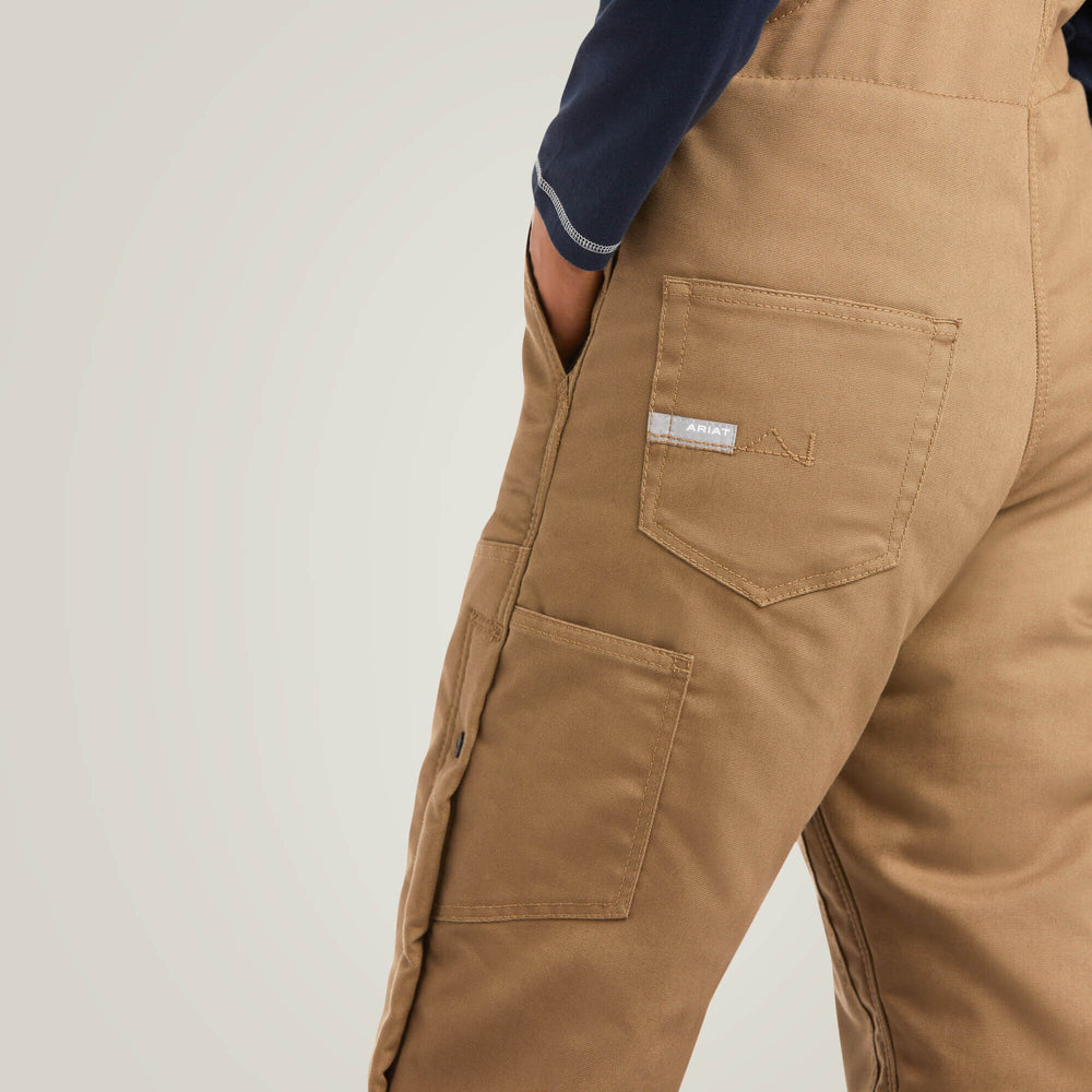 Rebar DuraCanvas Stretch Insulated Bib Women - FIELD KHAKI