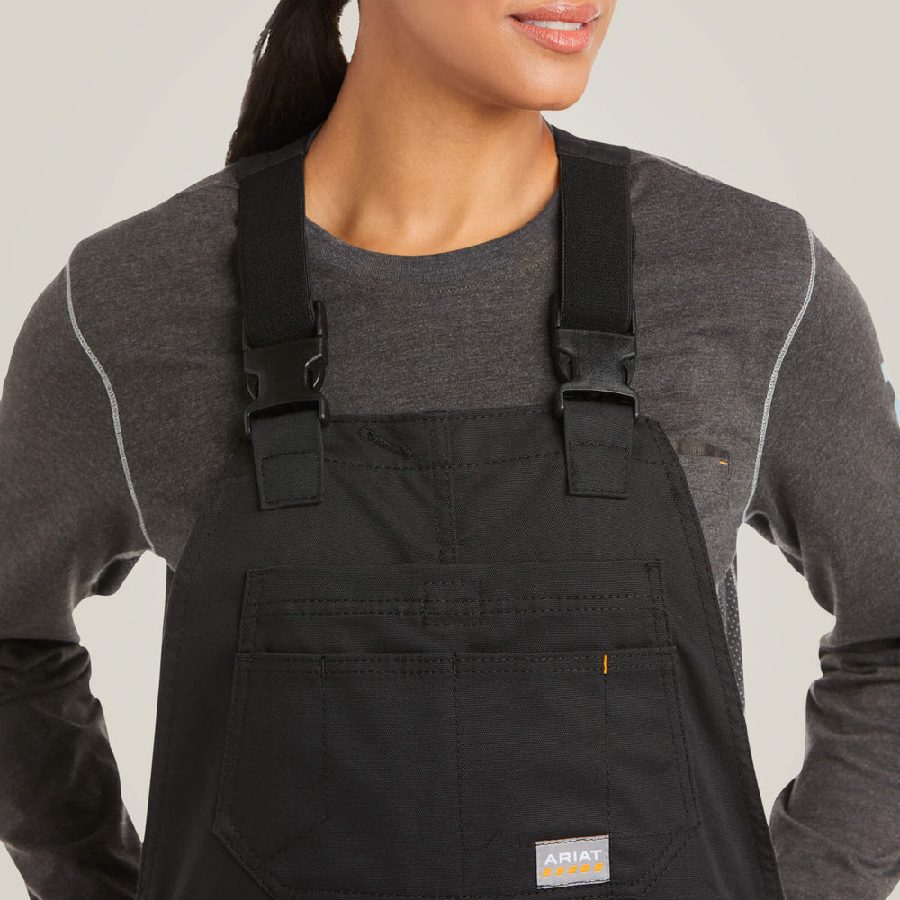 Rebar DuraCanvas Stretch Insulated Bib Women - BLACK
