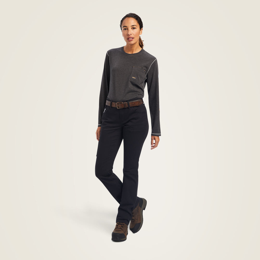 Rebar DuraStretch Made Tough Straight Leg Pant Women - BLACK