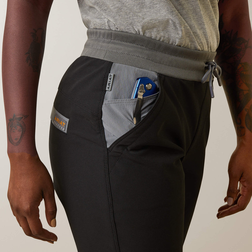 Rebar DuraStretch Pull-On Slim Leg Pant Women - BLACK
