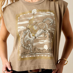 Ariat Bandana Rider T-Shirt Women - FADED BROWN