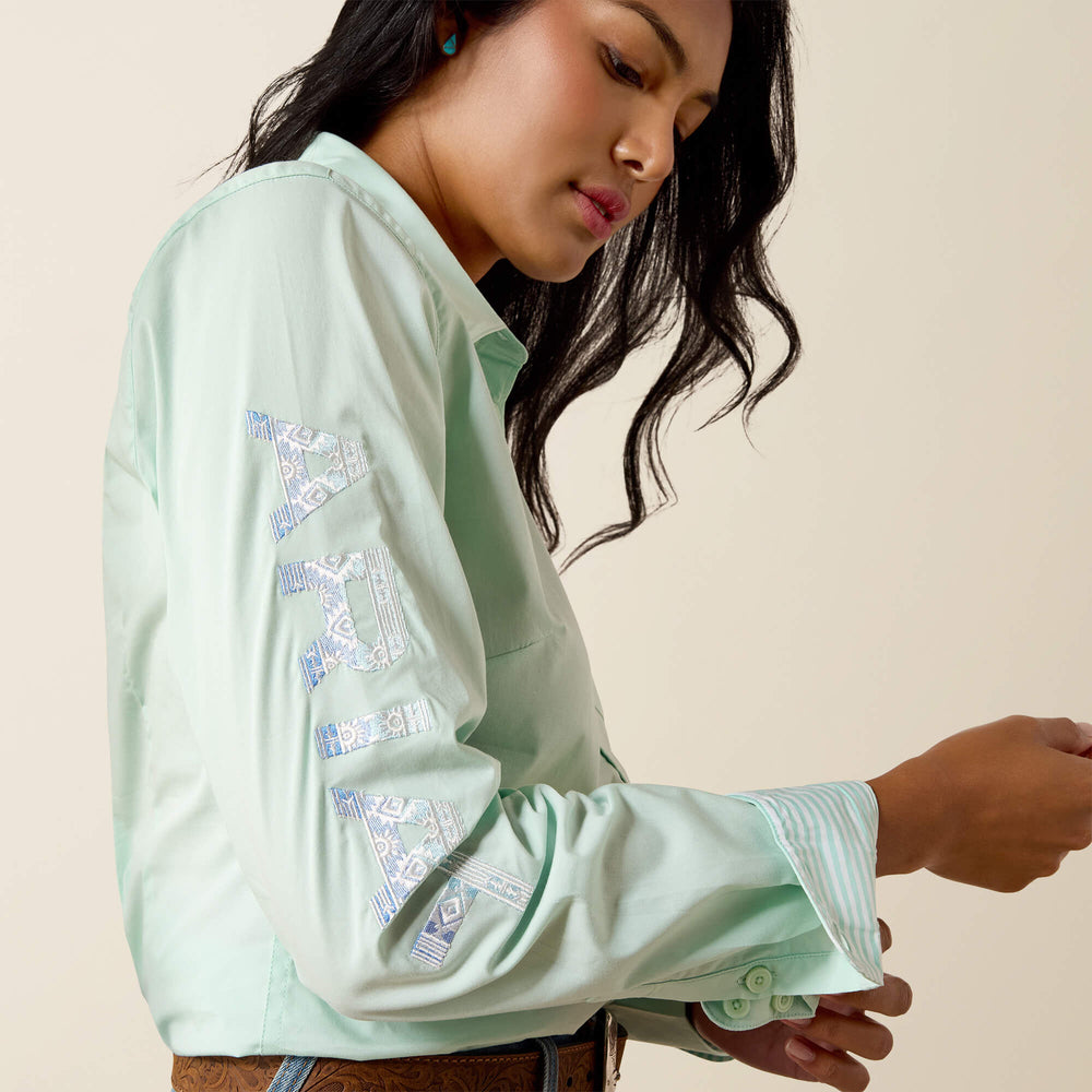 Team Kirby Shirt Women - DUSTY AQUA