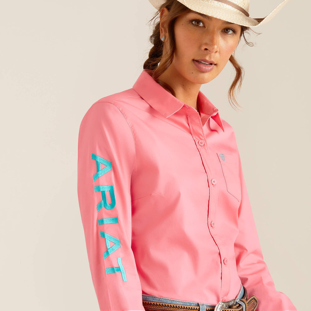 Team Kirby Stretch Shirt Women - CAMELLIA ROSE