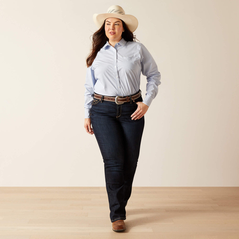 Team Kirby Stretch Shirt Women - ULTRAMARINE STRIPE