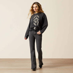 Hesperia T-Shirt Women - BLACK MINERAL WASH