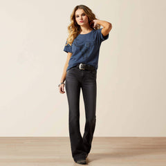 Ariat Bull Night Sky T-Shirt Women - NAVY HEATHER