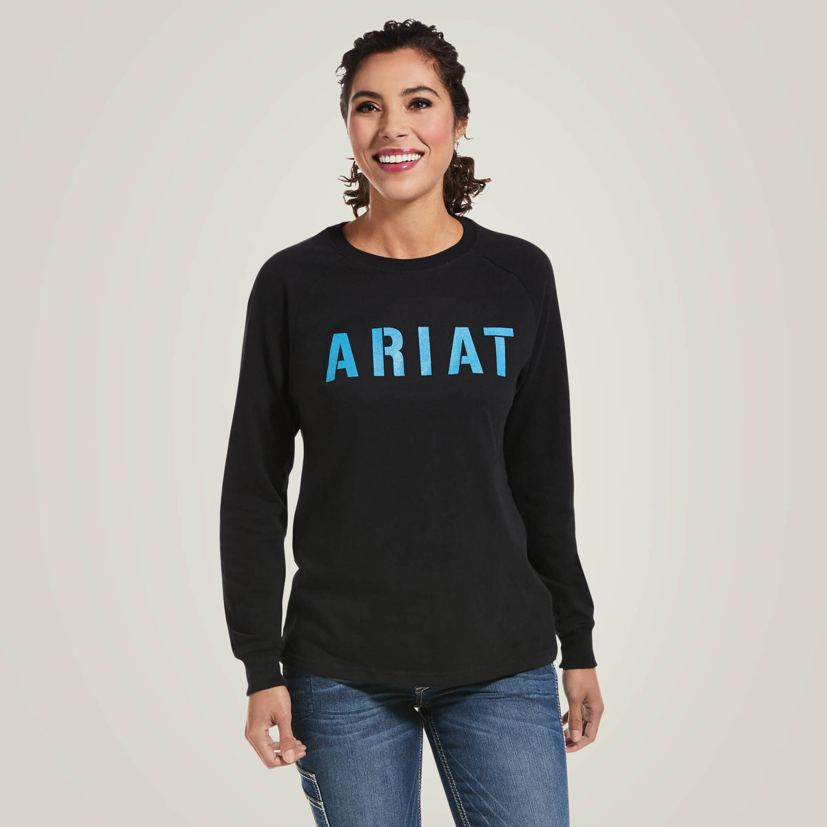 Rebar Cotton Strong Block T-Shirt Women - BLACK