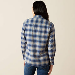 Rebar Flannel DuraStretch Work Shirt Women - NAVY