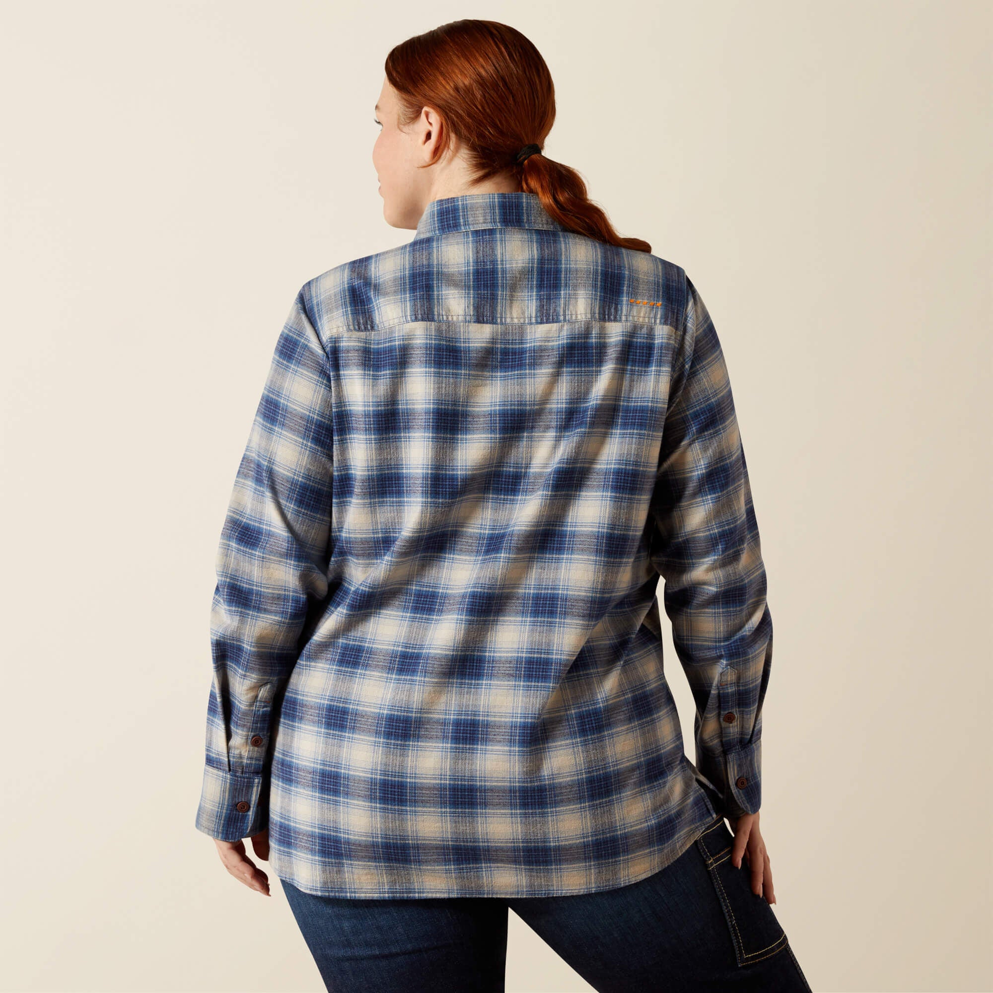 Rebar Flannel DuraStretch Work Shirt Women - NAVY