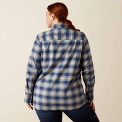 Rebar Flannel DuraStretch Work Shirt Women - NAVY
