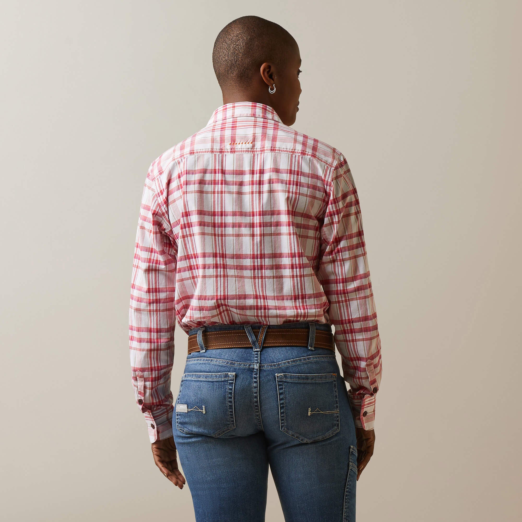 Rebar Made Tough DuraStretch Work Shirt Women - CHERRIES JULIBEE PLAID