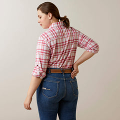 Rebar Made Tough DuraStretch Work Shirt Women - CHERRIES JULIBEE PLAID