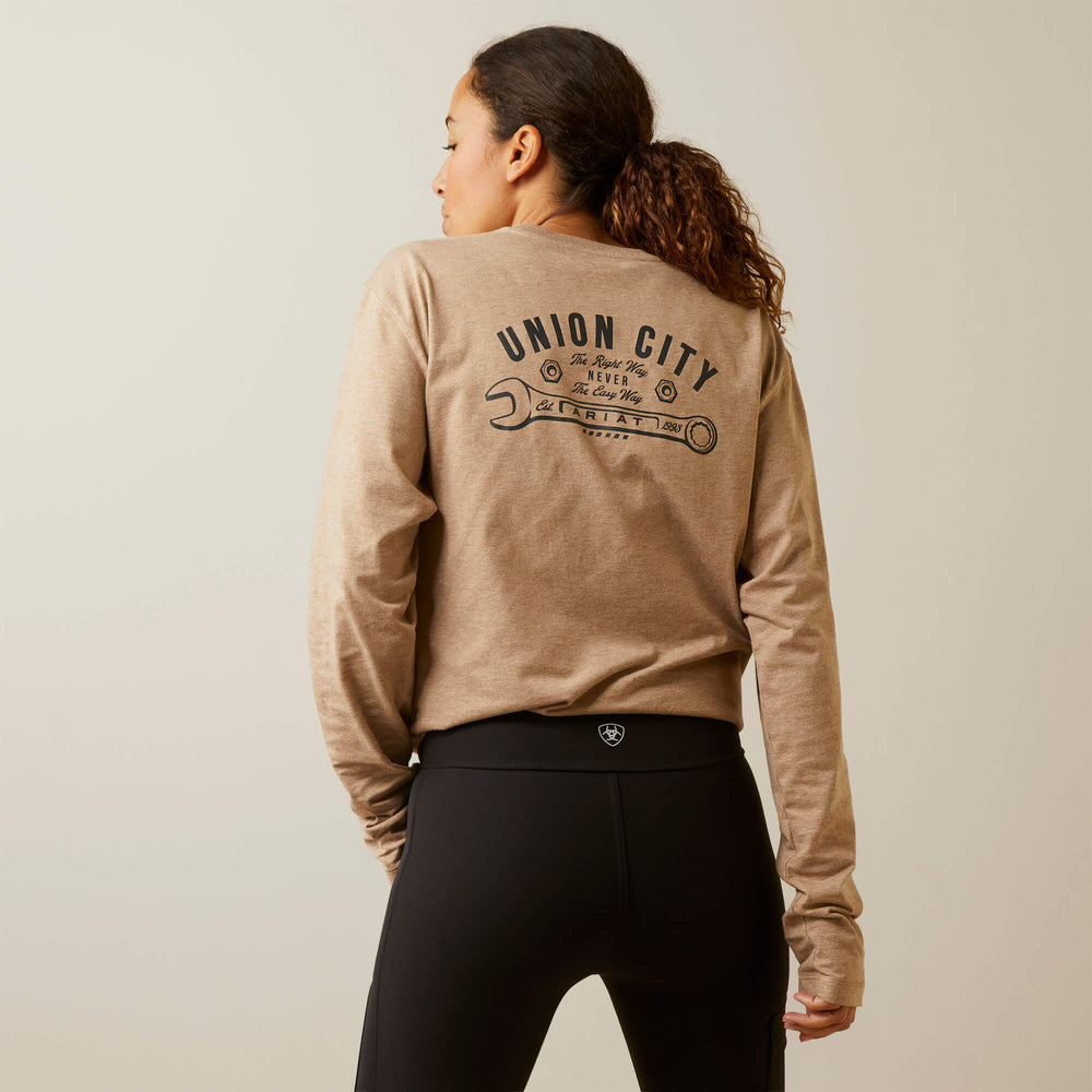 Rebar Workman Union City Women - OATMEAL HEATHER
