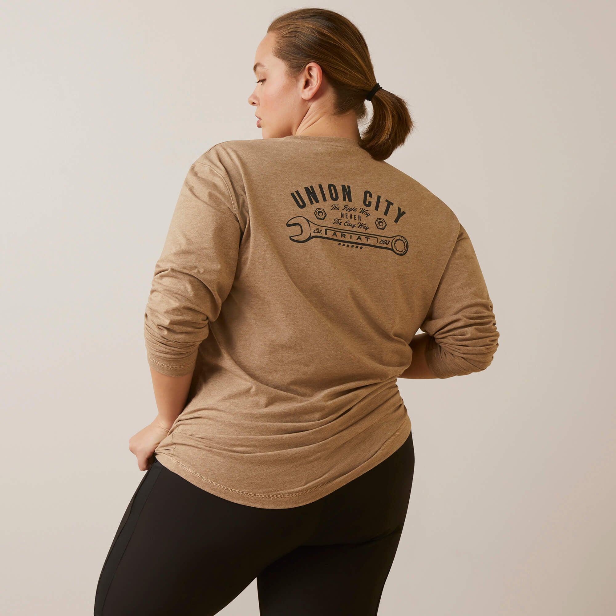 Rebar Workman Union City Women - OATMEAL HEATHER