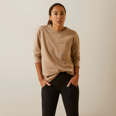 Rebar Workman Union City Women - OATMEAL HEATHER